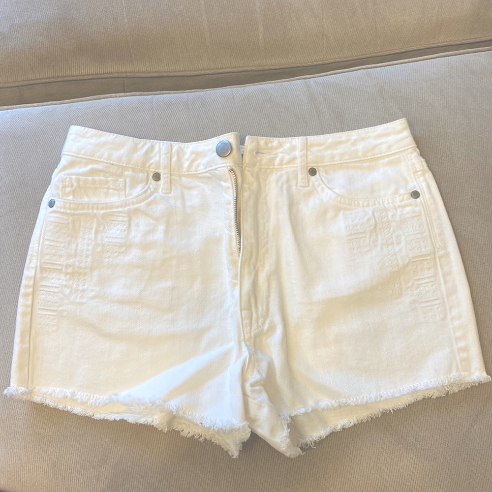 French Connection White Cruiser Denim Shirt, Size 6